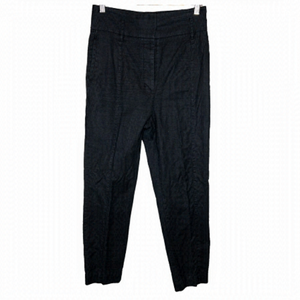 Aritzia Wilfred Black High Waisted Linen Blend Pant Size 8 Neutral Contemporary